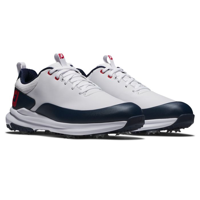 FootJoy Tour Rival Men's Golf Shoes - White/Navy/Red