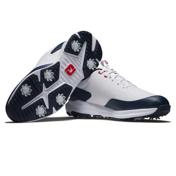 FootJoy Tour Rival Men's Golf Shoes - White/Navy/Red