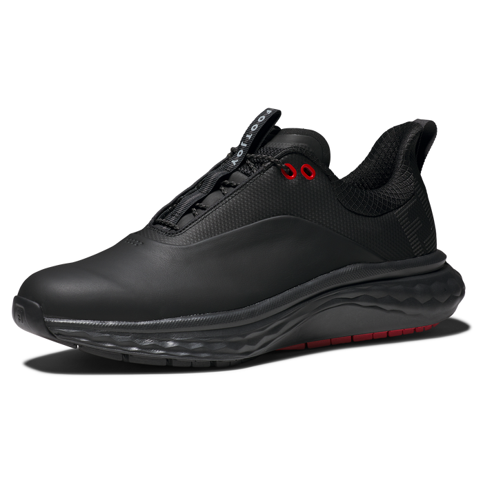 FootJoy Quantum Mens Golf Shoes - Black/Charcoal/Red