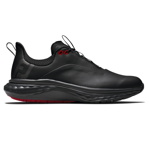 FootJoy Quantum Mens Golf Shoes - Black/Charcoal/Red