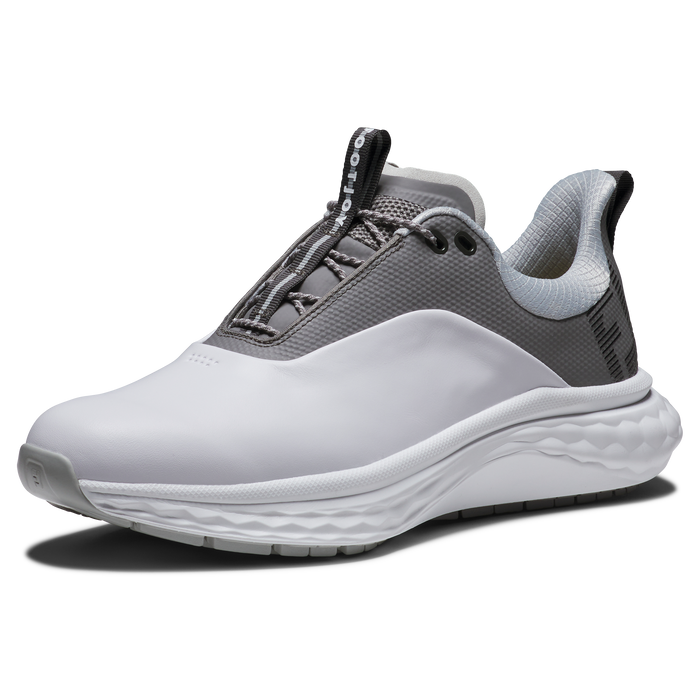 FootJoy Quantum Mens Golf Shoes - White/Grey/Silver