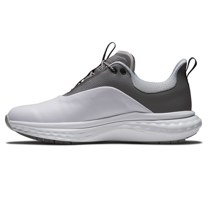 FootJoy Quantum Mens Golf Shoes - White/Grey/Silver