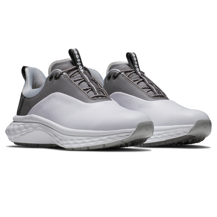 FootJoy Quantum Mens Golf Shoes - White/Grey/Silver