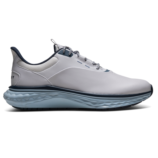 FootJoy FJ Quantum Golf Shoes white/navy/blue side view
