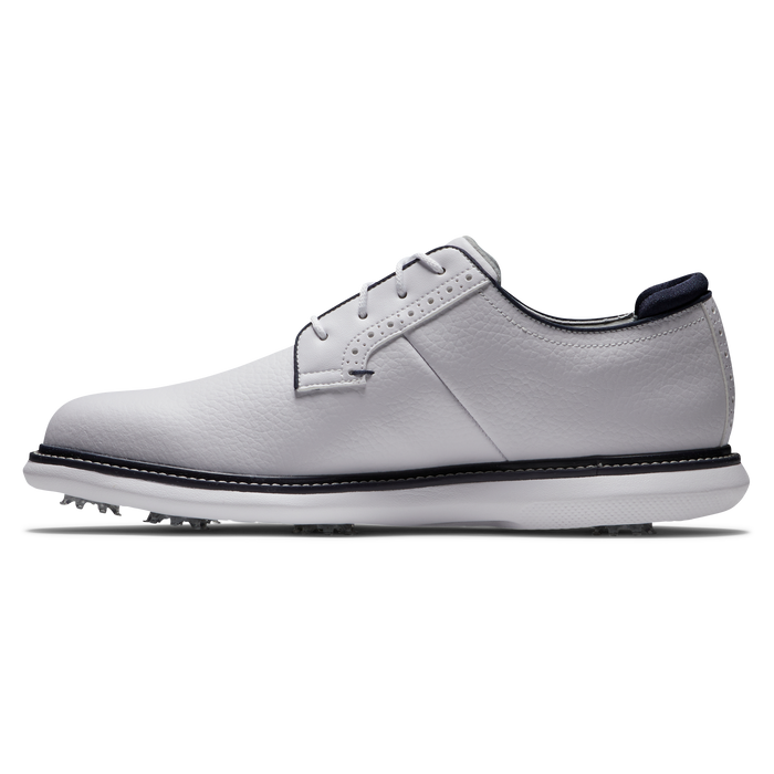 FootJoy Traditions Blucher Mens Golf Shoes - White/White/Navy