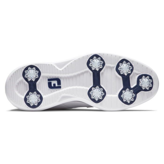 FootJoy Traditions Blucher Mens Golf Shoes - White/White/Navy