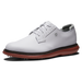 FootJoy Traditions Blucher Mens Golf Shoes - White/White/Brick