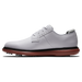 FootJoy Traditions Blucher Mens Golf Shoes - White/White/Brick