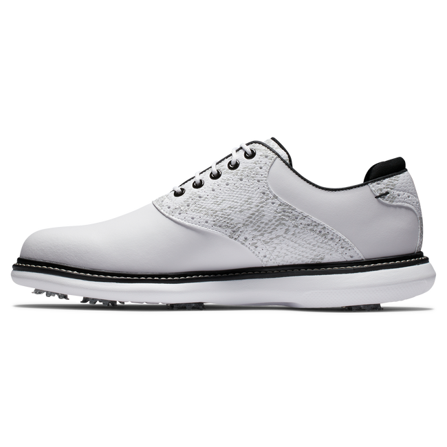 FootJoy Traditions Mens Golf Shoes - Limited Edition White/Snake Skin