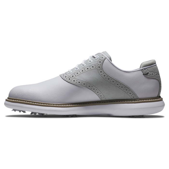 FootJoy Traditions Mens Golf Shoes - White/Grey/White