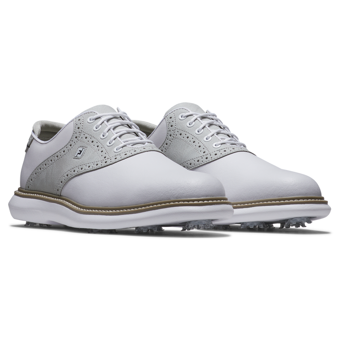 FootJoy Traditions Mens Golf Shoes - White/Grey/White