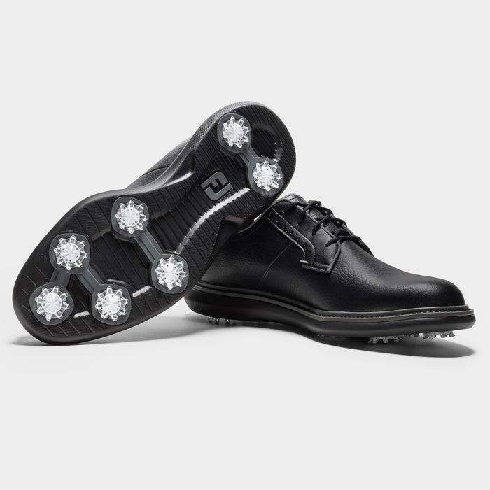 FootJoy Traditions Blucher Mens Golf Shoes - Black Pair