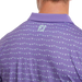 FootJoy Flag Banner Print Lisle Golf Polo Shirt - Thistle