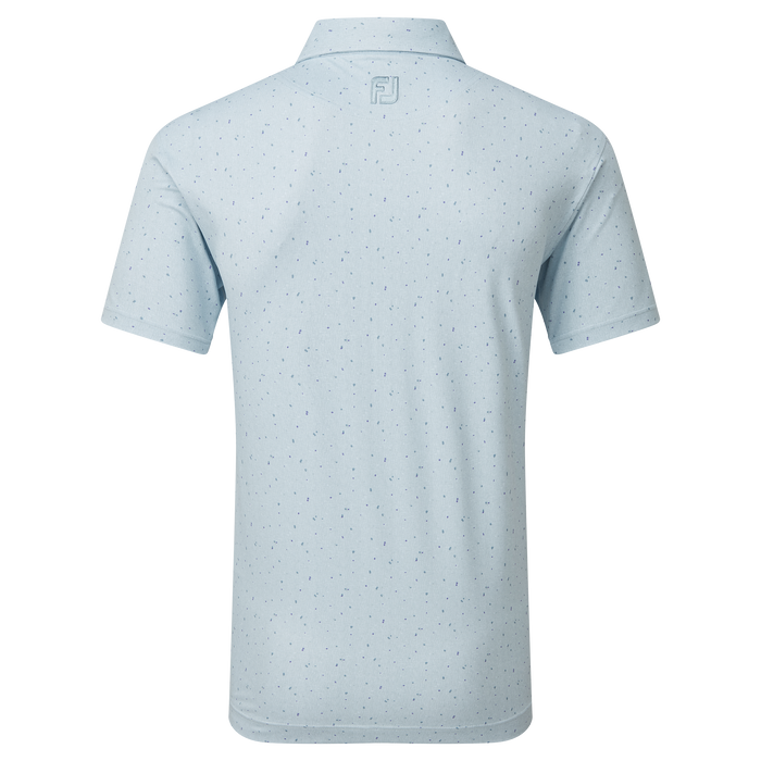 FootJoy Tweed Texture Pique Golf Shirt - Mist