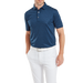 FootJoy Painted Floral Lisle Golf Polo Shirt - Navy