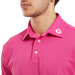 FootJoy Stretch Pique Solid Golf Shirt - Hot Pink