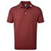 FootJoy Stretch Solid Pique Plain Golf Shirt - Maroon