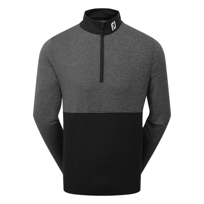 FootJoy Space Dye Blocked Chill Out Pullover in black