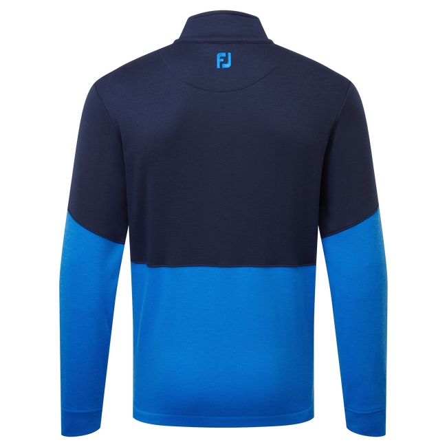 FootJoy Jersey Solid Chill-Out Full Zip Golf Mid Layer Colour - Navy/Blue