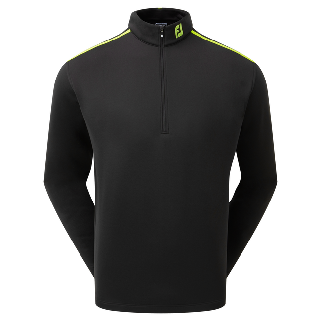 FootJoy Jersey Solid Chill Out 1 2 Zip Golf Pullover Black Green