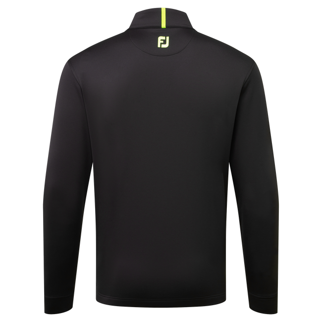 FootJoy Jersey Solid Chill-Out 1/2 Zip Golf Pullover Colour - Black/Green