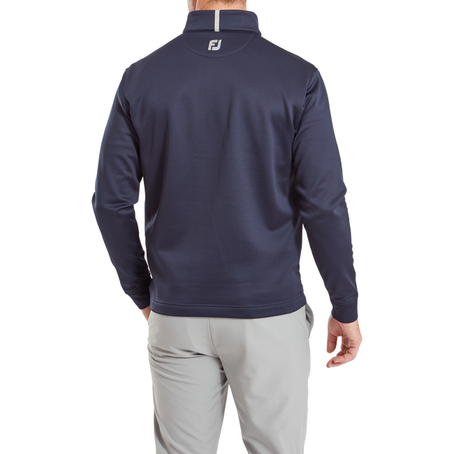 FootJoy Jersey Solid Chill-Out 1/2 Zip Golf Pullover Colour - Navy/Grey