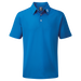 FootJoy Stretch Solid Pique Plain Golf Shirt - Blue