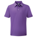 FootJoy Stretch Solid Pique Plain Golf Shirt - Purple