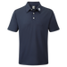 FootJoy Stretch Solid Pique Plain Golf Shirt - Navy