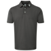 FootJoy Stretch Solid Pique Plain Golf Shirt - Charcoal