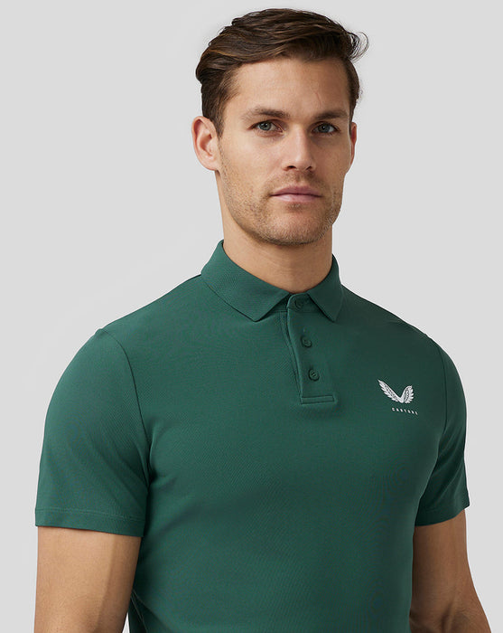 Castore Essential Golf Polo Shirt - Pine Grey (Green)