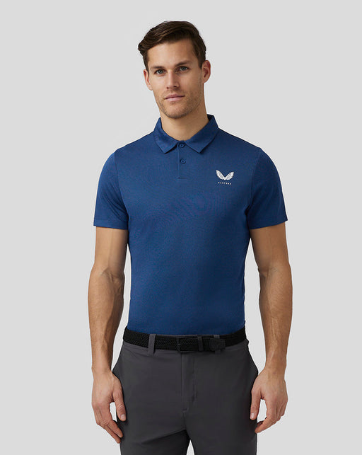 Castore Engineered Knit Golf Polo Shirt - Midnight Navy