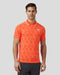 Castore Printed Tech Golf Polo Shirt - Deep Orange