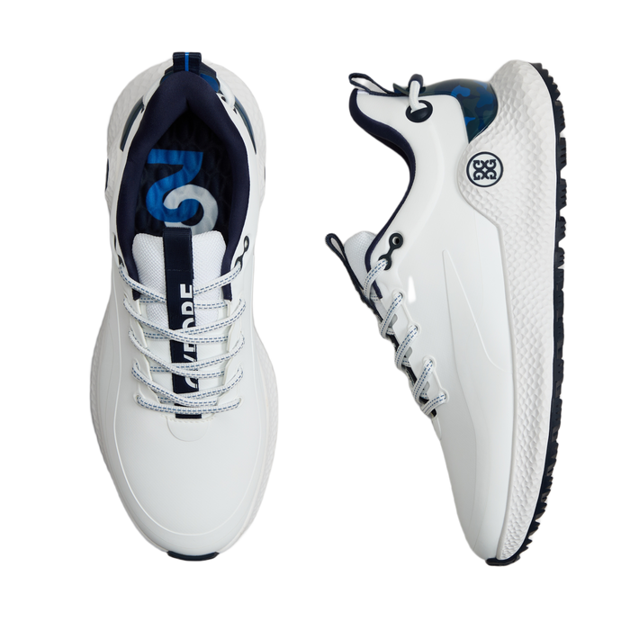 G/FORE MG4+ O2 Men's Spikeless Golf Shoes - New - white/navy/camo - pair