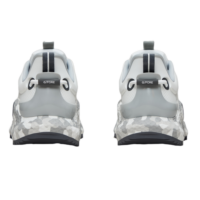 G/FORE MG4+ O2 Perforated Men's Spikeless Golf Shoes - Snow/Nimbus - back view