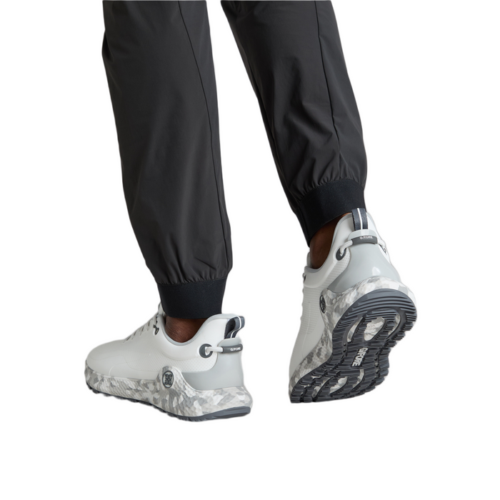 G/FORE MG4+ O2 Perforated Men's Spikeless Golf Shoes - Snow/Nimbus - on model