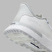 G/FORE G.112 Camo Spikeless Golf Shoes in white and grey, close up of the heel