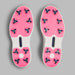 G/FORE Gallivan2R Split Toe G/LOCK Golf Shoes in white with navy trim and pink sole. View of the soles