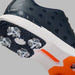 G/FORE Gallivan2r G/LOCK Skull & Tees Golf Shoes in twilight navy, close up of the heel and sole system