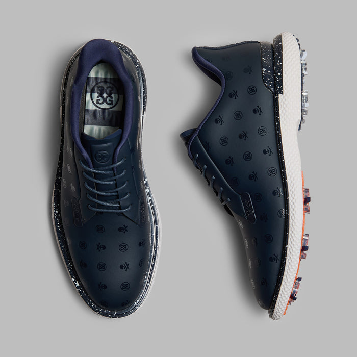 G/FORE Gallivan2r G/LOCK Skull & Tees Golf Shoes in twilight navy, view from above