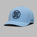 G/FORE Chainstitch Circle G's Contrast Golf Hat in baja blue and navy, fornt view