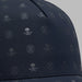 G/FORE Skull & Tees Scramble Low Profile Hat in navy, close up of the forehead