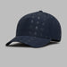 G/FORE Skull & Tees Scramble Low Profile Hat in navy. g/fore logos stamped all over