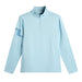 J.Lindeberg Heath Strike Quarter Zip Golf Mid Layer in light blue front view