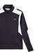 J.Lindeberg Lukas 1/4 Zip Golf Mid Layer in black close up, JL logo shown clearly