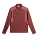 J.Lindeberg Lukas 1/4 Zip Golf Mid Layer in Apple butter red. Full view of garment