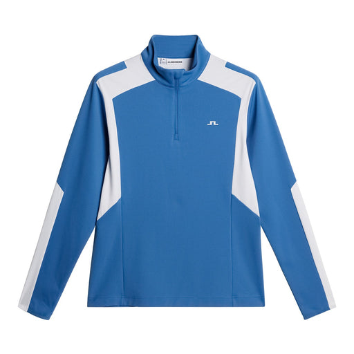 J.Lindeberg Lukas 1/4 Zip Golf Mid Layer in federal blue, front view