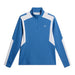 J.Lindeberg Lukas 1/4 Zip Golf Mid Layer in federal blue, front view