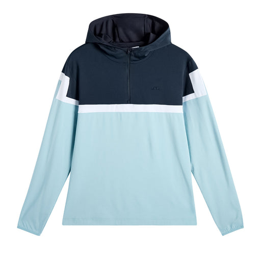 two tone J.Lindeberg Sole Golf Hoodie in navy and blue front