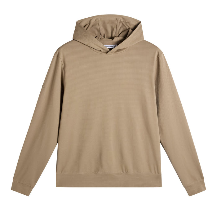 J.Lindeberg Vent Golf Hoodie in brindle beige